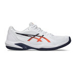 ASICS Tennisschoenen ASICS Solution Swift FF 2 Gravelschoen Heren-Wit,Oranje