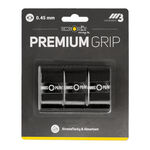 Tennis-Point Overgrips Tennis-Point Premium Grip Verpakking 3 Stuks-Zwart