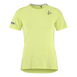 Craft Kleding Craft Pro Hypervent Hardloopshirt Dames-Limoen