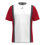 HEAD Kleding HEAD Club 25 Tech T-shirt Heren-Rood,Wit