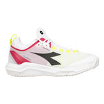 Diadora Tennisschoenen Diadora Speed Blushield Fly 4+ Allcourt Schoen Dames-Wit,Neongeel