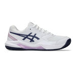 ASICS Tennisschoenen ASICS Gel-Dedicate 8 Gravelschoen Dames - wit, donkerblauw