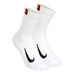 Nike Kleding Nike Court Multiplier Cushioned Tennissokken Verpakking 2 Stuks-Wit,Zwart