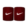 Tennis Premier Zweetband Verpakking 2 stuks Unisex - wijnrood, wit