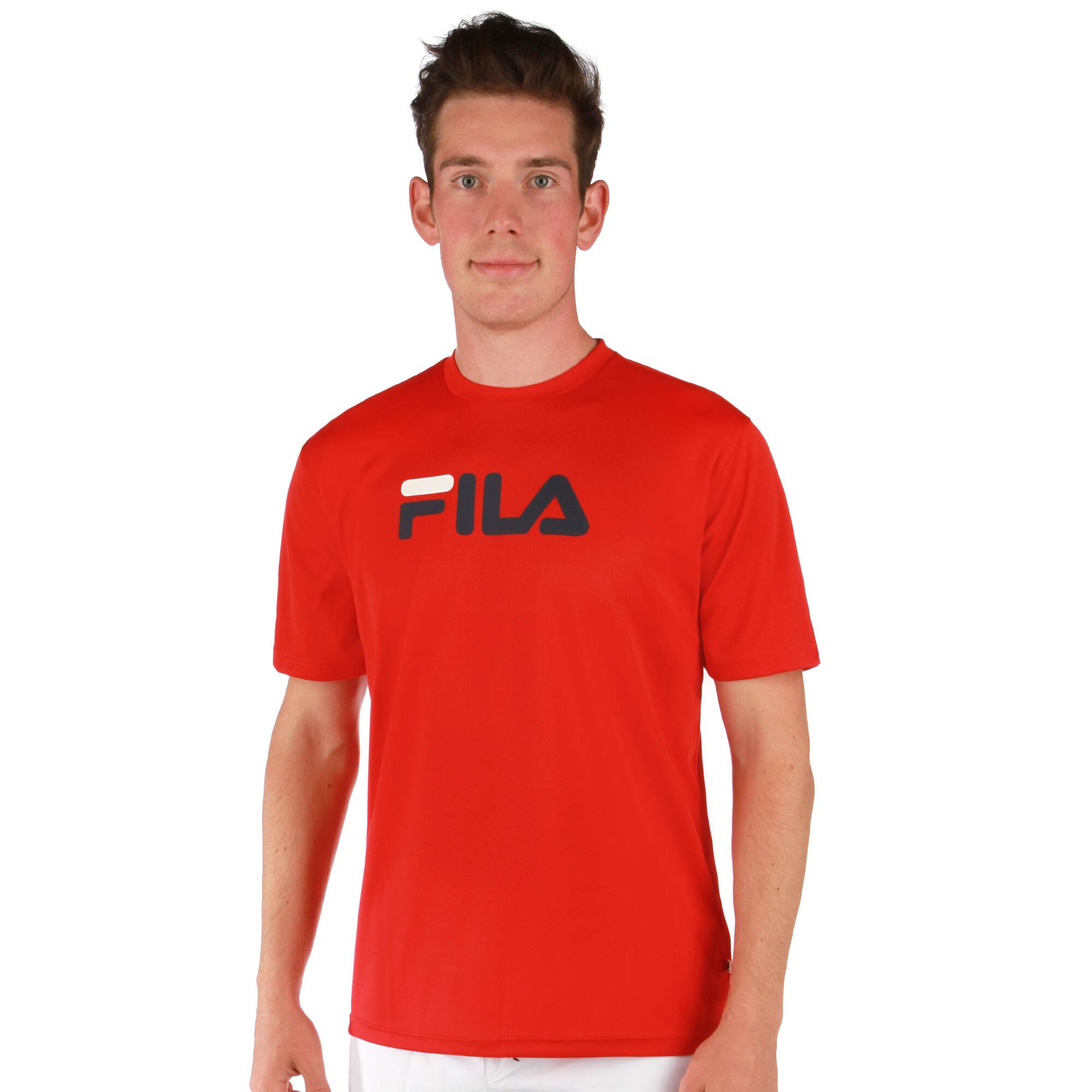 Meesterschap Excentriek Notebook Fila Logo T-shirt Heren - Rood, Zwart online kopen | Tennis-Point