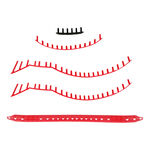 Yonex Toebehoren voor rackets Yonex Vcore 100/100L Scarlet Set snaarbeschermers 