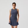 Ace Pocket Ribbed Tanktop Dames-Blaugrau