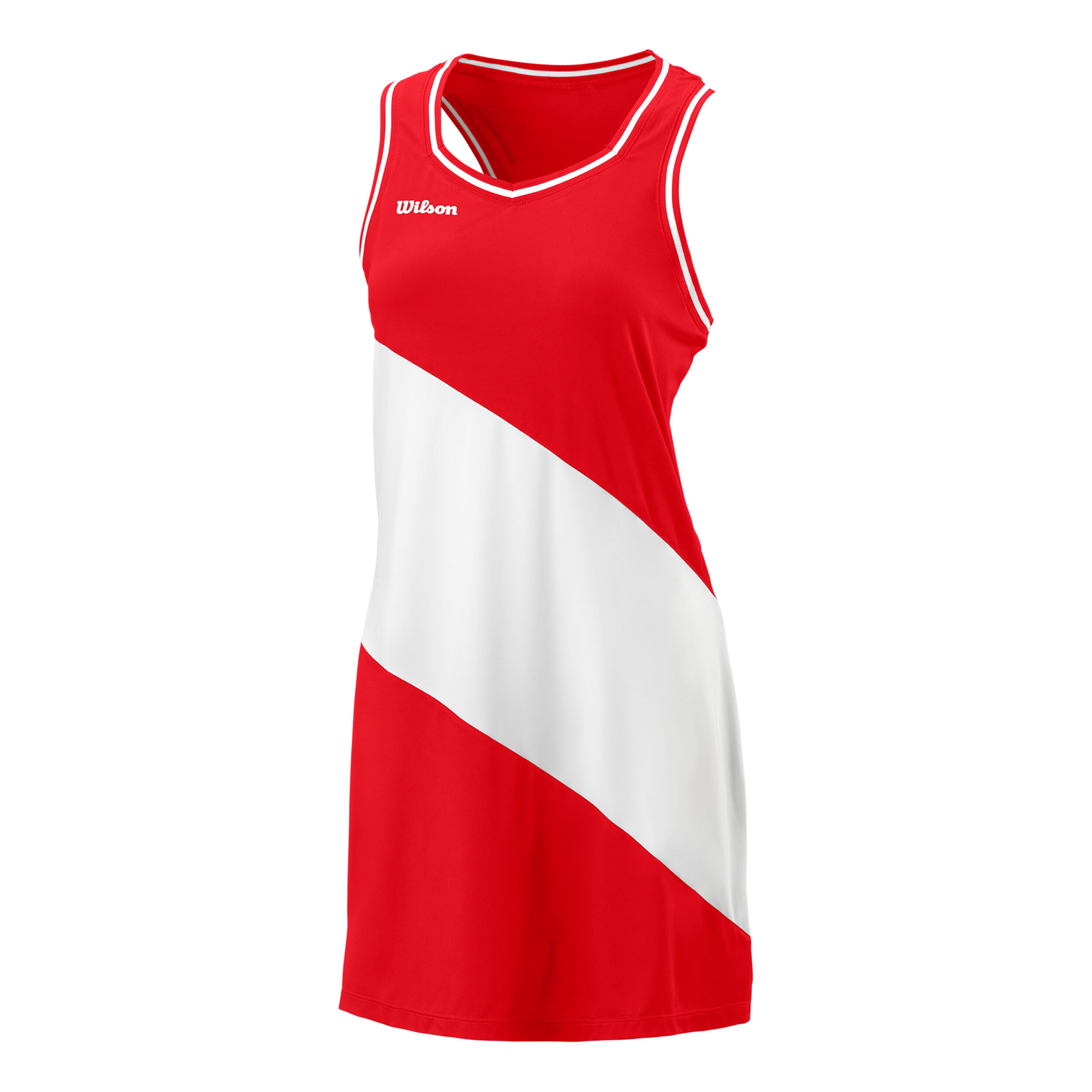 Buy Wilson Team II Jurk Dames Rood Wit online Tennis Point BE