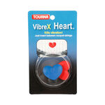 Tourna Toebehoren voor rackets Tourna Vibrex Heart Demper Verpakking 3 Stuks-Rood,Zwart