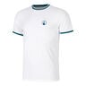 Create Break Ringer T-shirt Heren-Wit,Petrolblauw