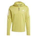 adidas Kleding adidas Own the Run Winter Half-Zip Hardloopshirt Heren-geel
