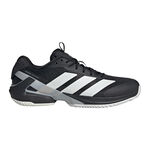 adidas Tennisschoenen adidas Adizero Ubersonic 5 Gravelschoen Heren-Zwart,Zilver