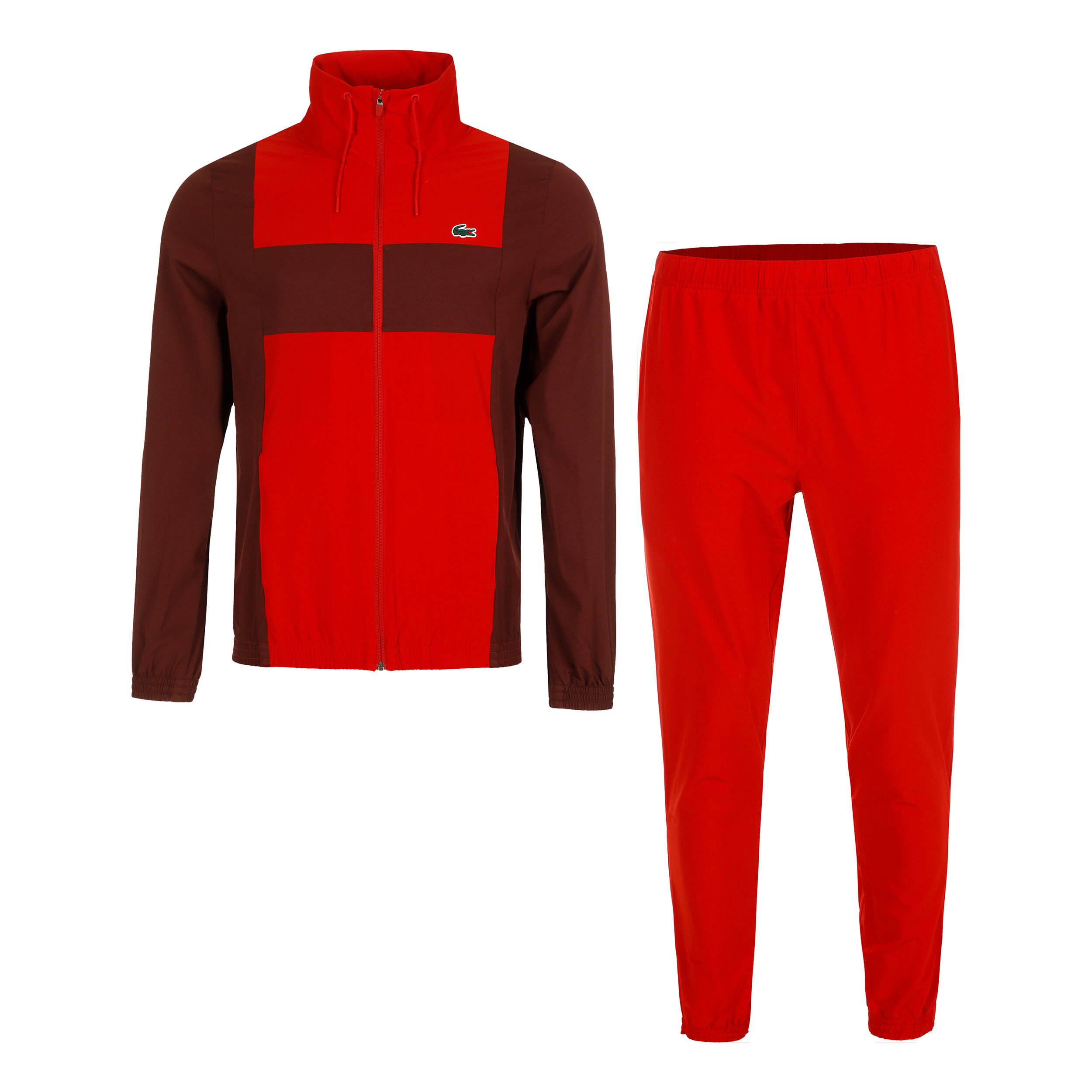 Lacoste trainingspak rood sale