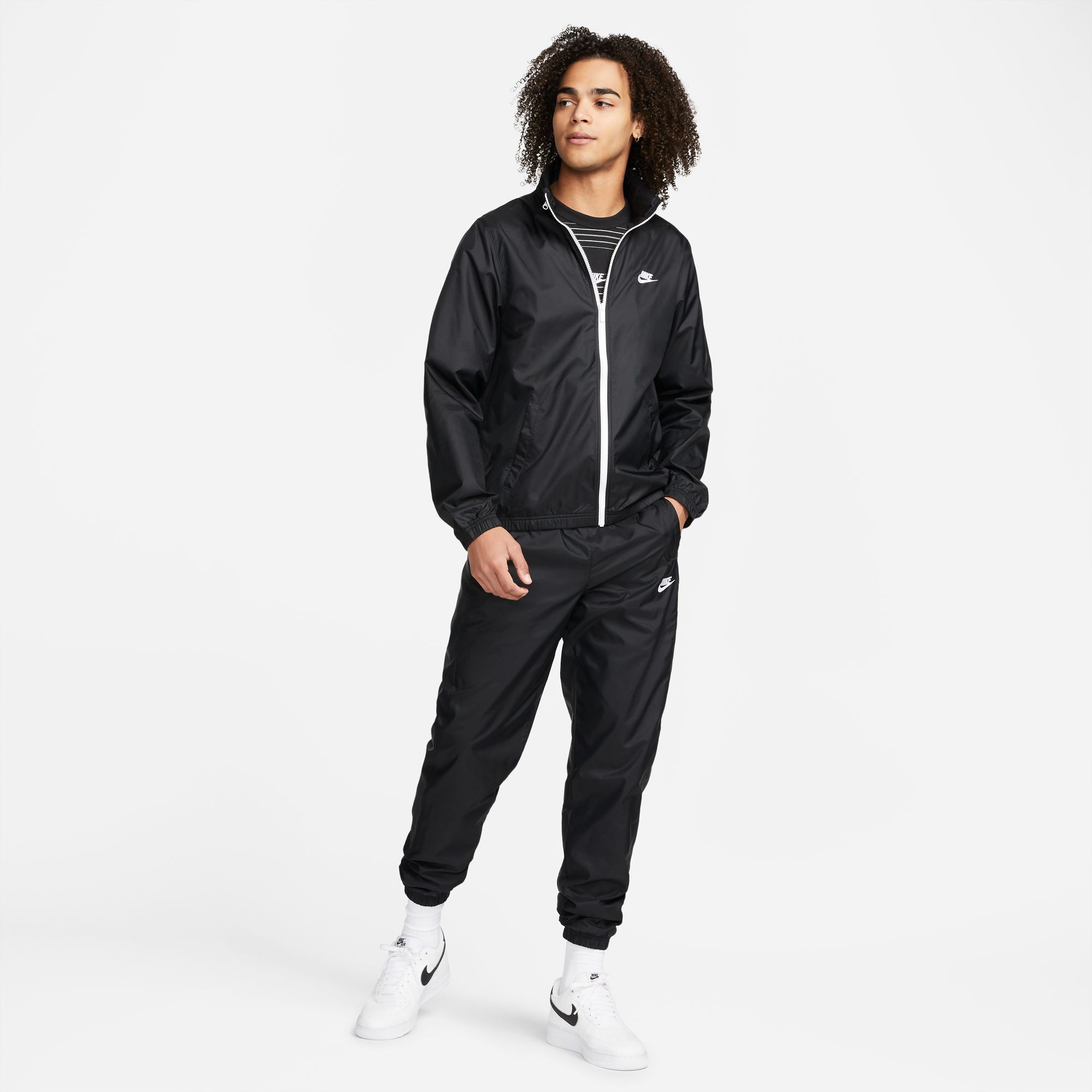 Club Lined Woven Trainingspak Heren Zwart
