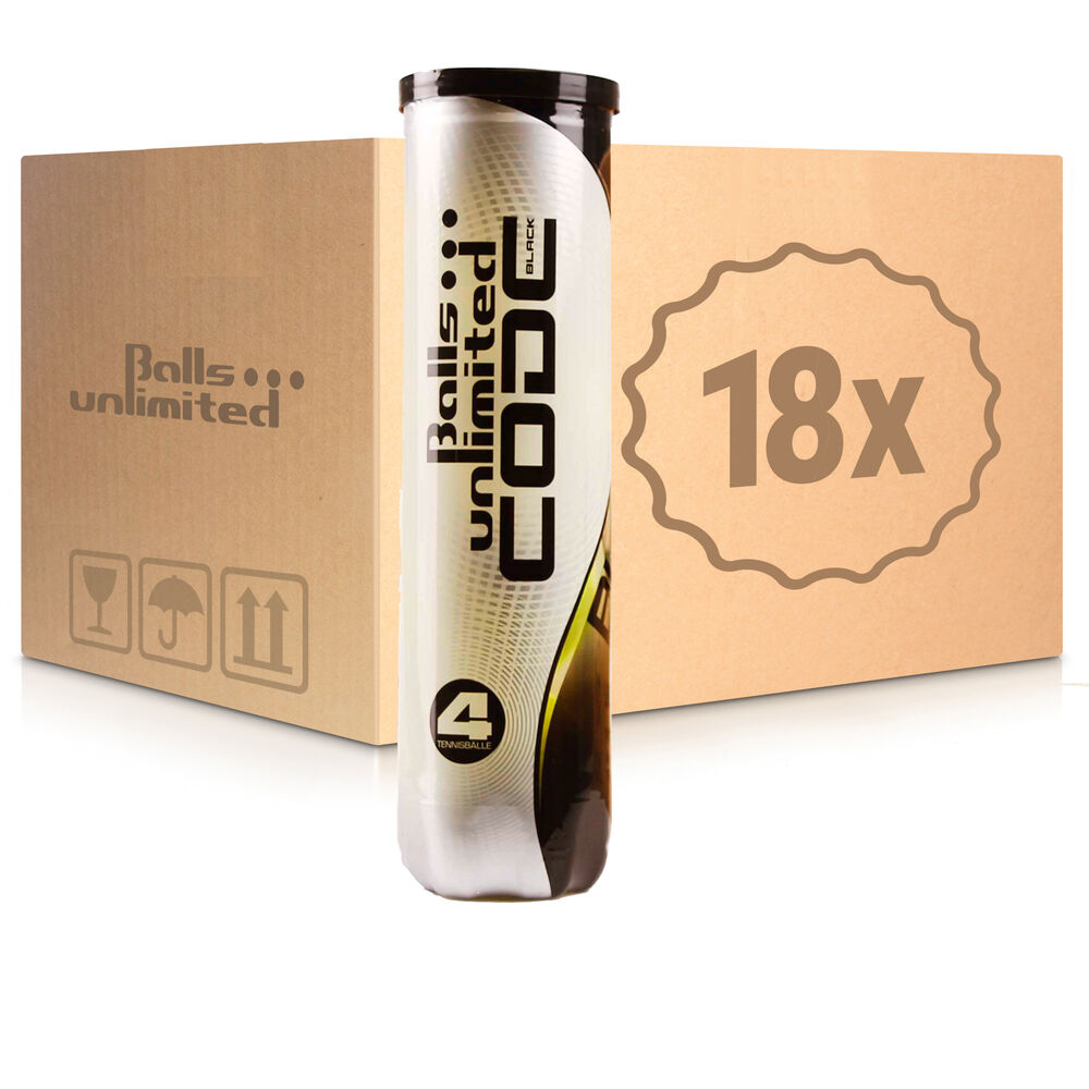 Balls Unlimited Code Black 18x Verpakking 4 Stuks In Een Doos