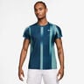 Court Victory Dri-Fit Print T-shirt Heren - petrolblauw, wit