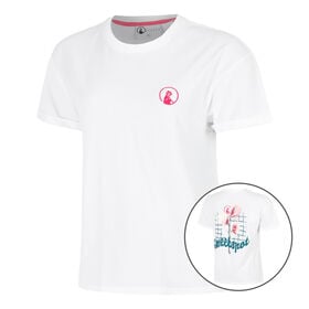 Afbeelding van Create Flower T-shirt Dames-Wit,Veelkleurig