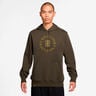 Court Dri-Fit Heritage Sweater met capuchon Heren-bruin