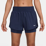 Nike Kleding Nike One Dri-Fit Mid Rise 3In 2N1 Shorts Dames-Donkerblauw