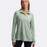 Tech 1/2 Zip-Twist Longsleeve Dames - salie, 