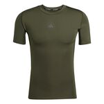 adidas Kleding adidas TF T-shirt Heren-donkergroen