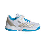 adidas Tennisschoenen adidas Courtflash CF Gravelschoen Kinderen-wit, zilver