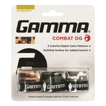 Gamma Overgrips Gamma Combat Verpakking 3 Stuks-Olijf,Grijs