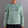 Inner Tech Sweatshirt Dames-Groen,Donkerblauw