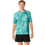 ASICS Kleding ASICS Road Lite-Show Hardloopshirt Heren-Turkoois,Veelkleurig