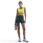 Nike Kleding Nike Swoosh Medium Sport-bh Dames - limoen, wit