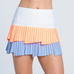 Lucky in Love Kleding Lucky in Love Fly Pleated 13in Rok Dames-Lichtblauw,Abrikoos