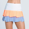 Fly Pleated 13in Rok Dames-Lichtblauw,Abrikoos