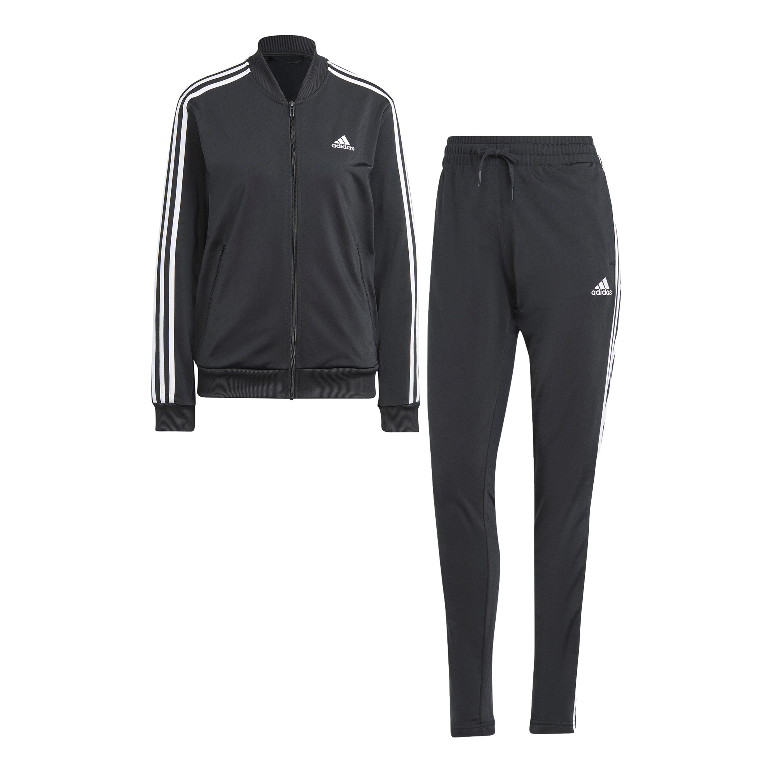Zwarte adidas trainingspak top