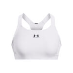 Under Armour Kleding Under Armour Heatgear High Sport-bh Dames - wit, 