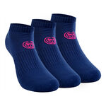 BIDI BADU Kleding BIDI BADU Leana No Show Tech Sportsokken Verpakking 3 Stuks Dames-Donkerblauw,Pink