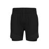 X-Alp Trail 6in 2in1 Hardloopshorts Heren-Zwart