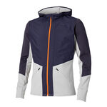 Mizuno Kleding Mizuno Active Warmalite Hybrid Full Zip Hardloopjas Heren-Blauw