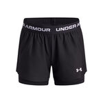 Under Armour Kleding Under Armour Tech Play Up 2in1 Shorts Meisjes-Zwart,Wit