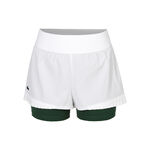 Lacoste Kleding Lacoste Shorts Dames - wit, donkergroen