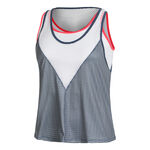 Lucky in Love Kleding Lucky in Love Royal Palm Layer Tanktop Dames-Blauw,Wit