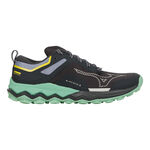 Mizuno Hardloopschoenen Mizuno Wave Ibuki 4 Trailschoen Dames-Donkerblauw,Mint