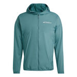 adidas Kleding adidas Terrex XPR Wind Fleece Hardloopjas Heren-Donkergroen