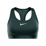 Nike Kleding Nike Swoosh Medium Sport-bh Dames - donkergroen, wit