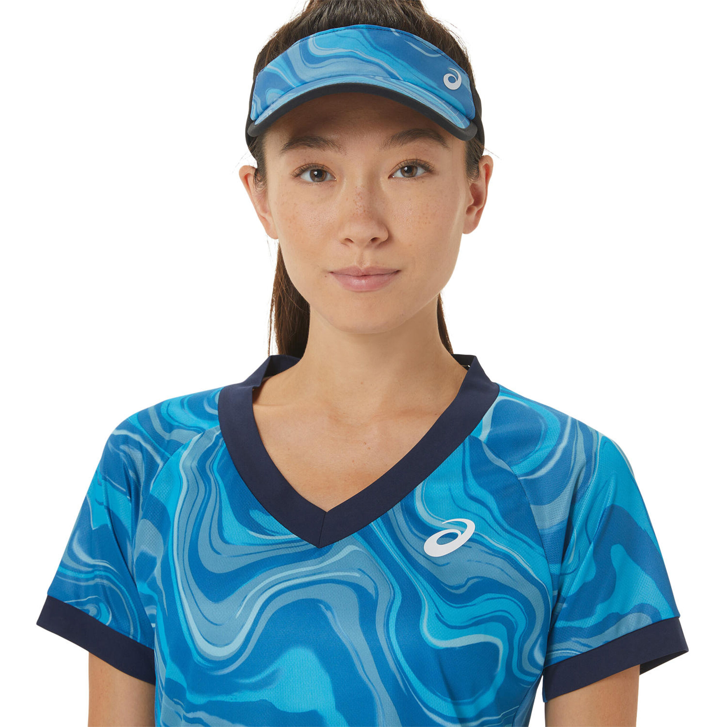Buy ASICS Match GPX T shirt Dames Blauw Veelkleurig online