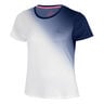 Crew Fade 2.0 T-shirt Dames-donkerblauw, wit