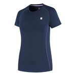 K-Swiss T-shirt K-Swiss KS AP HYPERCOURT BASIC RECYCLED TEE T-shirt Dames-donkerblauw