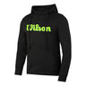 Script Sweater met capuchon Heren - zwart, 