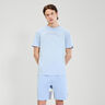 Quesco T-shirt Heren-Lichtblauw