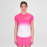 Crew Gradiant T-shirt Dames-Pink,Wit