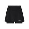 Club Basic Rok Dames-Zwart,Zilver
